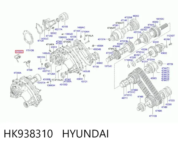 Датчик заднего хода HK938310 Hyundai/Kia