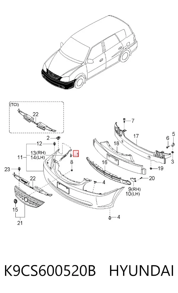  K9CS600520B Hyundai/Kia