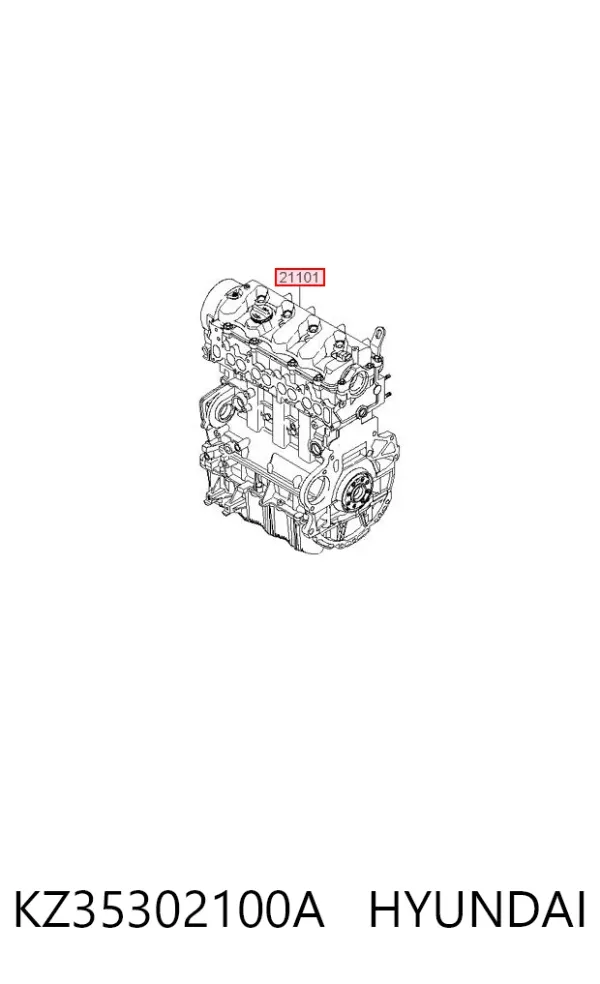Двигатель KZ35302100A Hyundai/Kia