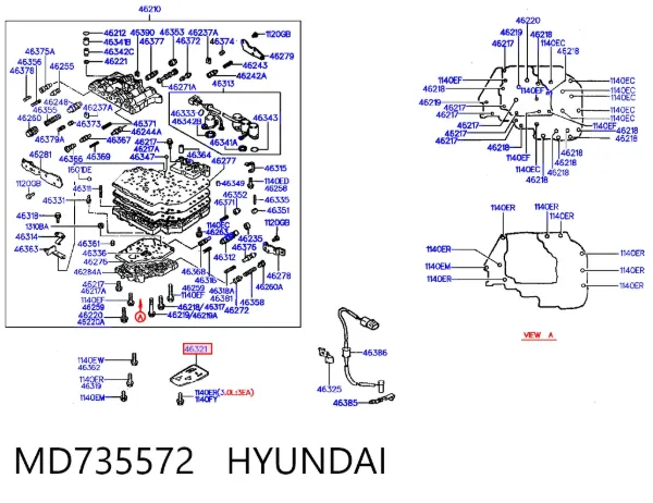 Фильтр АКПП MD735572 Hyundai/Kia