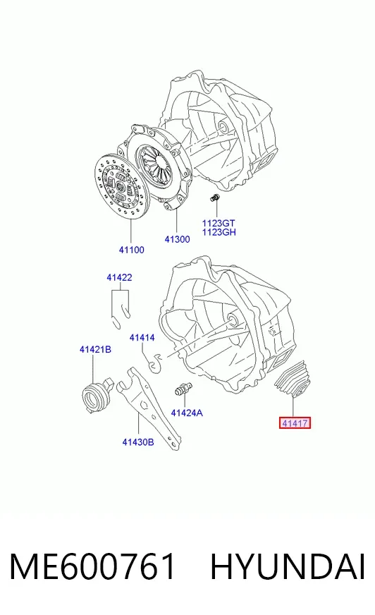Пыльник вилки сцепления ME600761 Hyundai/Kia
