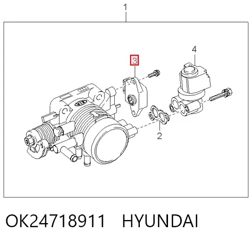 Датчик дроссельной заслонки OK24718911 Hyundai/Kia