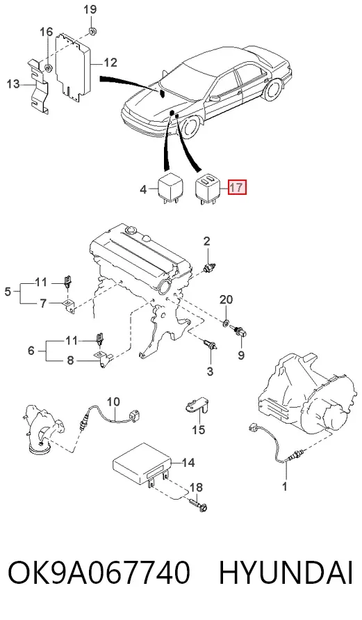  OK9A067740 Hyundai/Kia