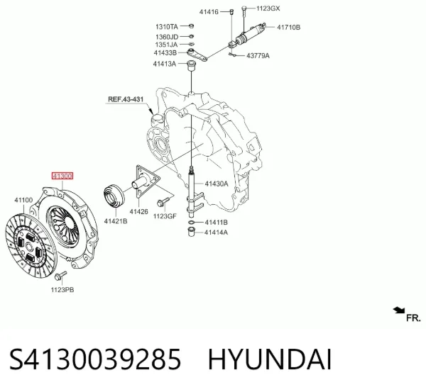 Корзина сцепления S4130039285 Hyundai/Kia