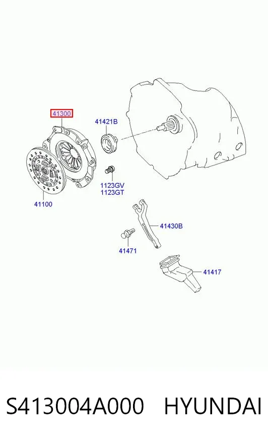 Корзина сцепления S413004A000 Hyundai/Kia