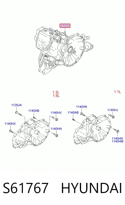 КПП S61767 Hyundai/Kia