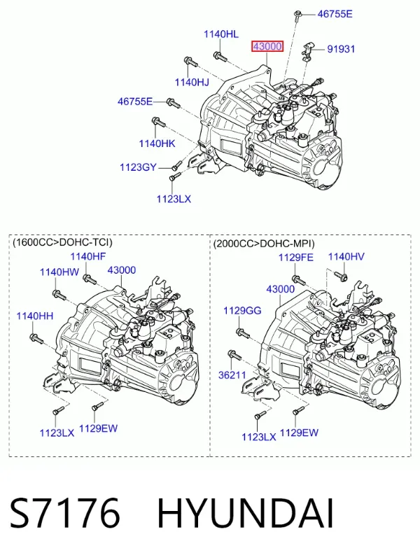 КПП S7176 Hyundai/Kia