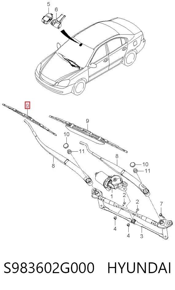  S983602G000 Hyundai/Kia