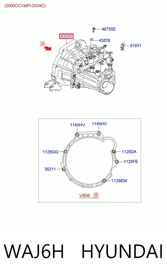 КПП WAJ6H Hyundai/Kia
