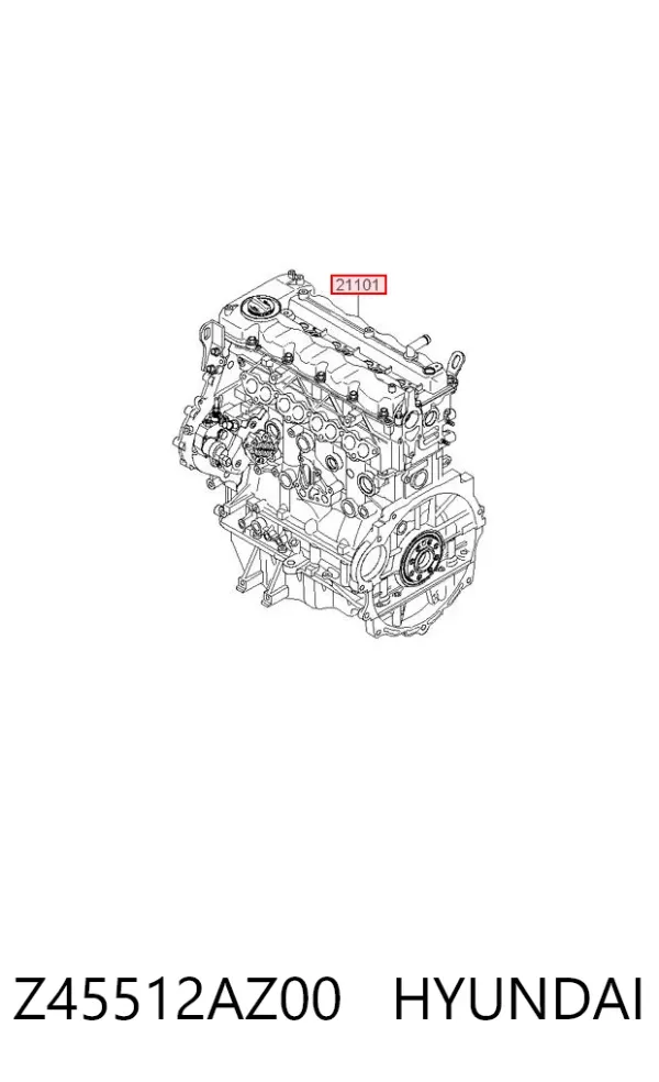 Двигатель Z45512AZ00 Hyundai/Kia