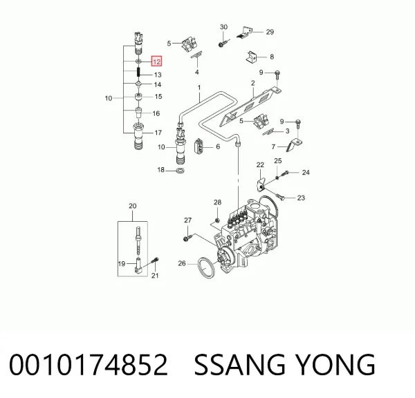  0010174852 Ssang Yong