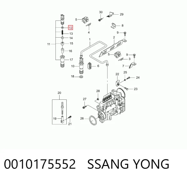  0010175552 Ssang Yong