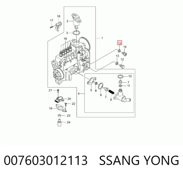  007603012113 Ssang Yong
