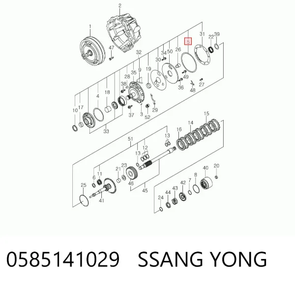 Прокладка насоса АКПП 0585141029 Ssang Yong