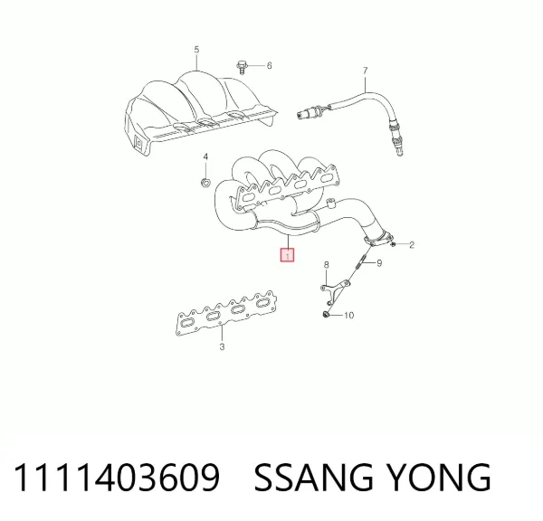 Выпускной коллектор SsangYong Actyon SPORTS