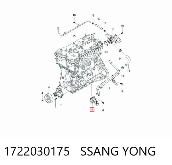 Термостат 1722030175 Ssang Yong