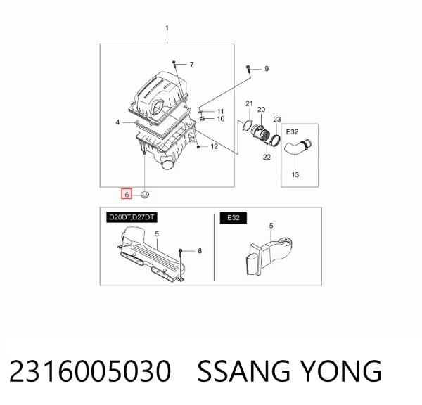  2316005030 Ssang Yong