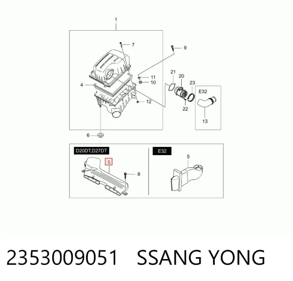  2353009051 Ssang Yong