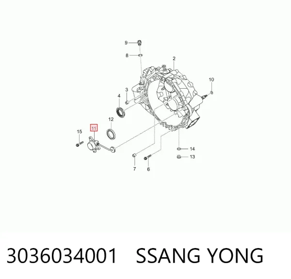 Выжимной подшипник 3036034001 Ssang Yong