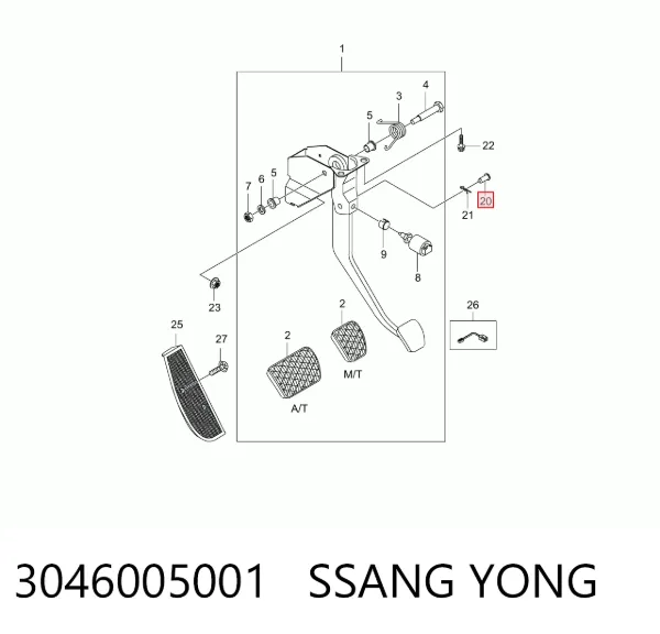  3046005001 Ssang Yong