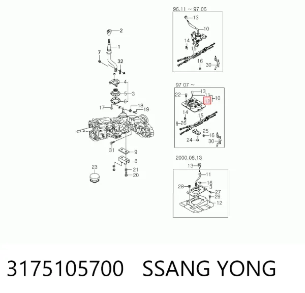  3175105700 Ssang Yong