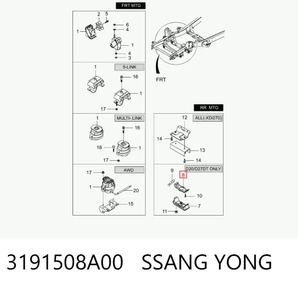  3191508A00 Ssang Yong