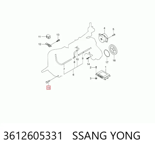  3612605331 Ssang Yong