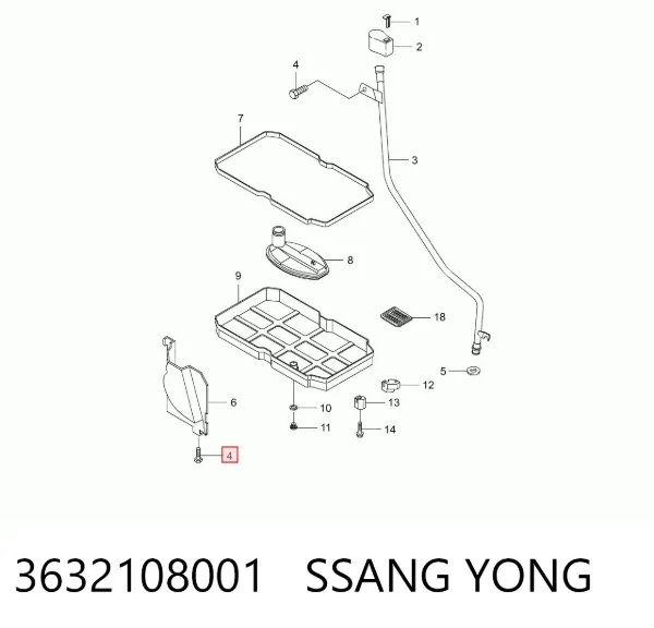  3632108001 Ssang Yong