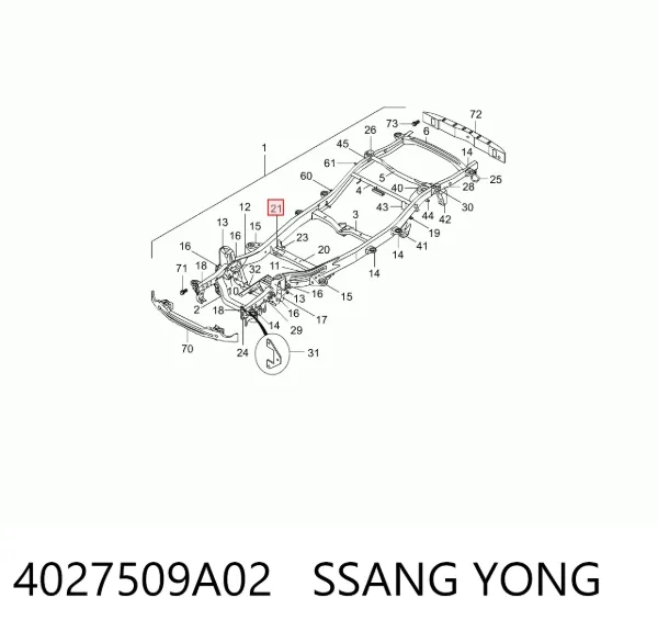  4027509A02 Ssang Yong
