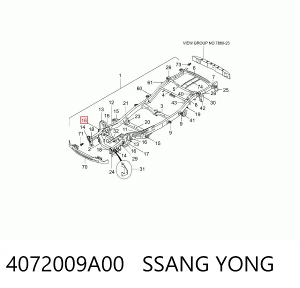 4072009A00 Ssang Yong