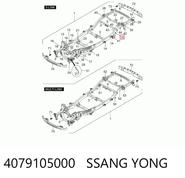  4079105000 Ssang Yong