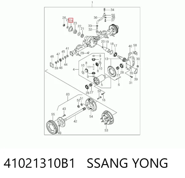  41021310B1 Ssang Yong