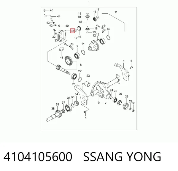  4104105600 Ssang Yong