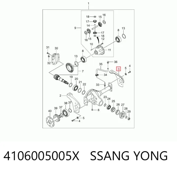  4106005005X Ssang Yong