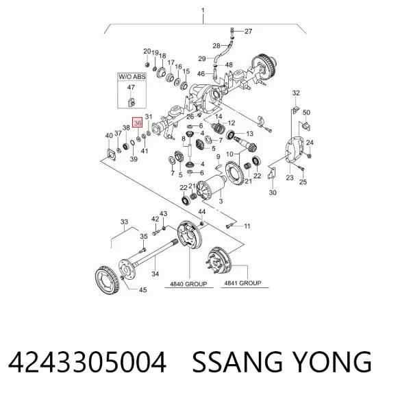  4243305004 Ssang Yong