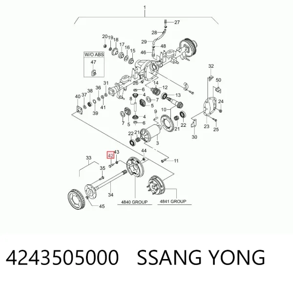  4243505000 Ssang Yong