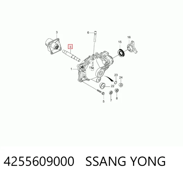 Правая полуось 4255609000 Ssang Yong
