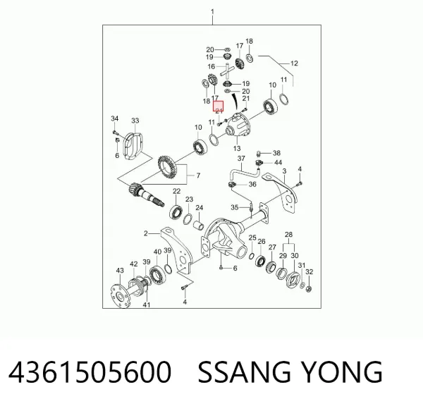  4361505600 Ssang Yong