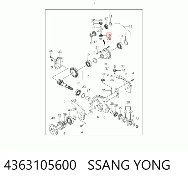  4363105600 Ssang Yong