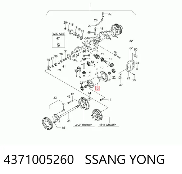  4371005260 Ssang Yong
