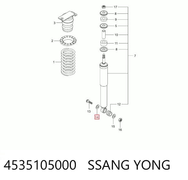  4535105000 Ssang Yong