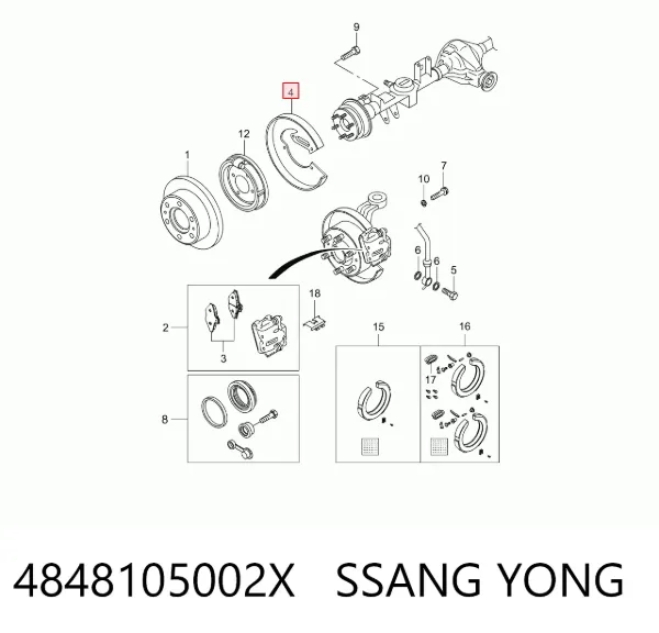  4848105002X Ssang Yong