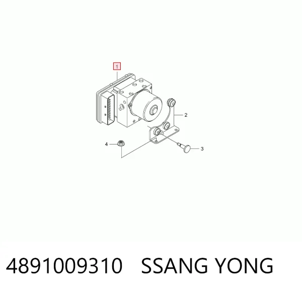 Блок АБС 4891009310 Ssang Yong