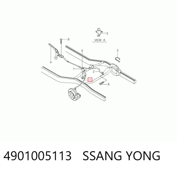 Трос ручника 4901005113 Ssang Yong