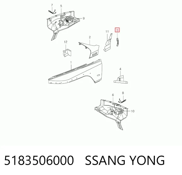 5183506000 Ssang Yong