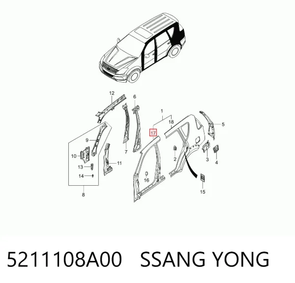  5211108A00 Ssang Yong