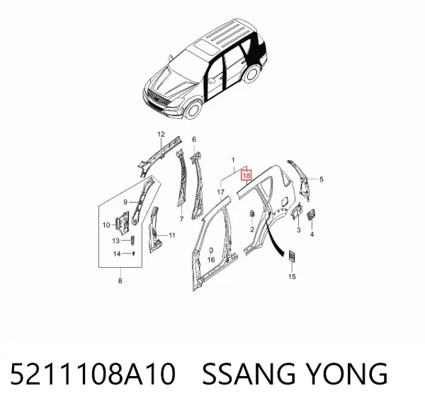  5211108A10 Ssang Yong