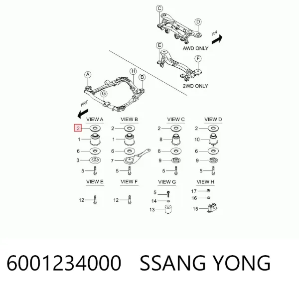  6001234000 Ssang Yong