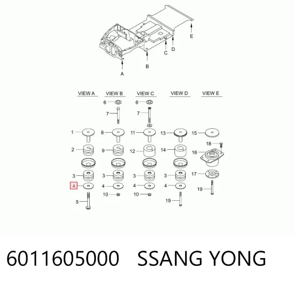  6011605000 Ssang Yong