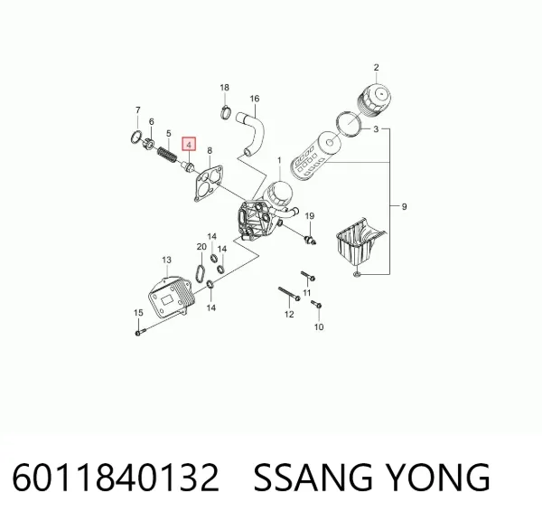  6011840132 Ssang Yong